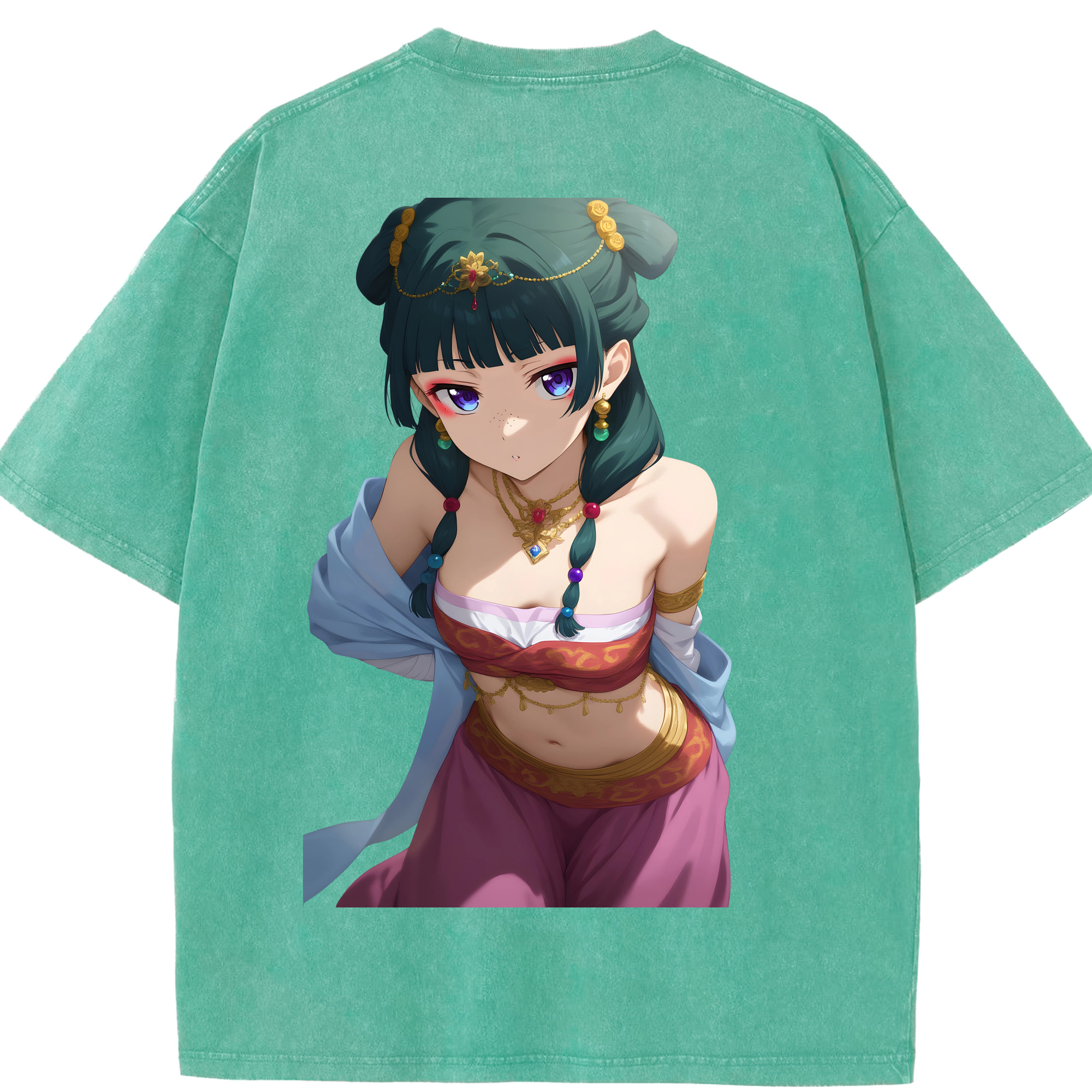 （画像用） 薬屋のひとりごと The Apothecary Diaries 綿100% ヴィンテージ風 半袖Tシャツ（背面プリント）